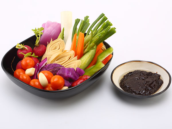 Vegetables Served with Soy Bean Paste