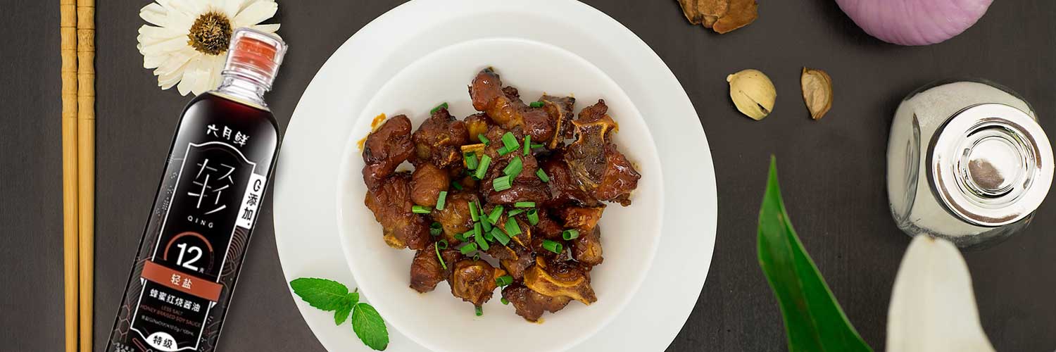 LIU YUE XIAN - LIU YUE XIAN Less Salt Honey Braised Soy Sauce